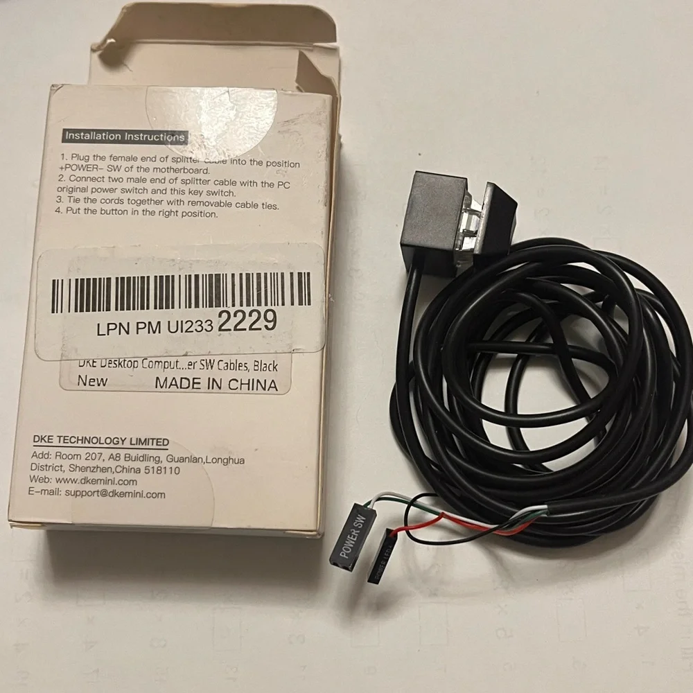 Computer Power Switch Button - White